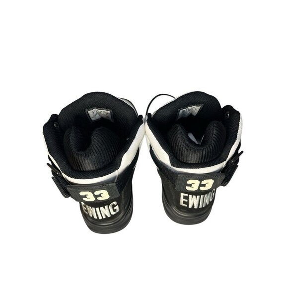 Patrick Ewing Athletics 33 Hi Sneaker Black/White/Silver Men's 7 Retro Style - Picture 9 of 16